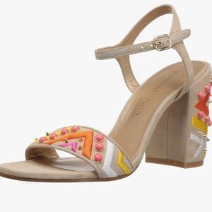Stuart Weitzman “Naked Calf” Studded Heel